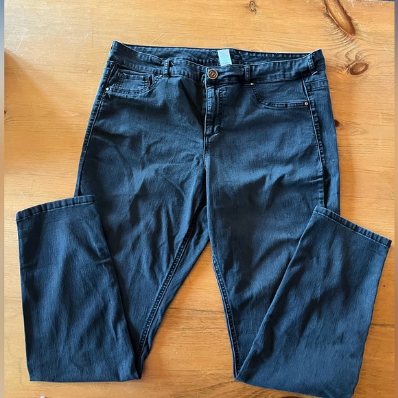 m jeans by maurices™ Curvy High Rise Jegging, 20 Short, faded black - Picture 2 of 2